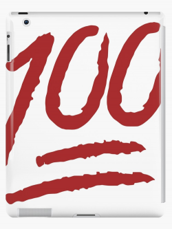 'Perfect score 100 emoji very high resolution' iPad Case/Skin by FancyBear