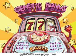 Clip Art - Kids genetic prediction lucky risky slot machine born ...