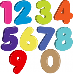 Custom Homemade Numbers Clipart Set 100 PNG files each number ...