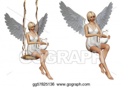 Clipart - Angels song 2. Stock Illustration gg57825136 - GoGraph