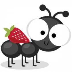 Ant clipart cute - Pencil and in color ant clipart cute