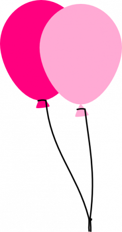 Two Pink Balloons Clip Art at Clker.com - vector clip art online ...