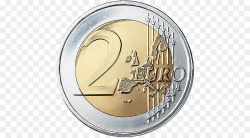 2 euro coin 2 euro commemorative coins Euro coins - Euro Coin PNG ...