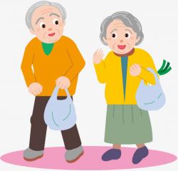 Elderly Couple, 2 People, Happy PNG Image and Clipart for Free Download