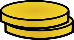 Two Gold Coins Clip Art at Clker.com - vector clip art online ...