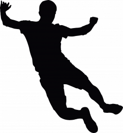 Clipart - Jumping Man Silhouette 2
