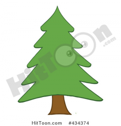 Christmas Tree Clipart #434374: Pine Tree - 2 by Hit Toon