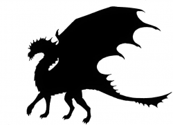 Dragon Silhouette 2 by AstralGuardian70775 on Clipart library | Pics ...