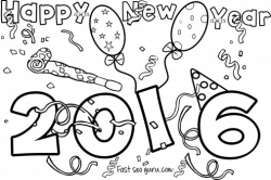 Happy new year 2016 coloring pages for kids - Printable Coloring ...