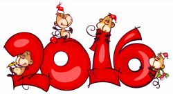 2016 with Monkeys PNG Clipart Image | Gallery Yopriceville - High ...