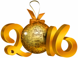 Yellow 2016 Decoration PNG Clipart Image | Gallery Yopriceville ...