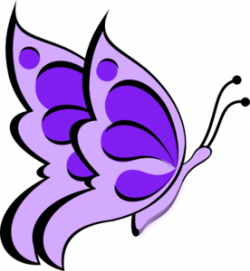 Butterfly Purple Light 05 Clip Art at Clker.com - vector clip art ...