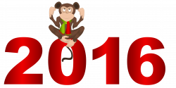 2016 with Monkey PNG Clipart Image | Gallery Yopriceville - High ...