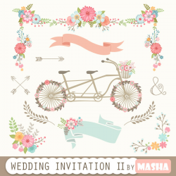 Wedding Invitation Clipart II: WEDDING INVITATION