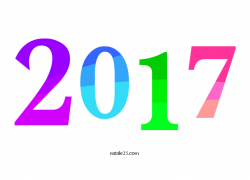 Happy New Year 2017 Clipart | Natale 25