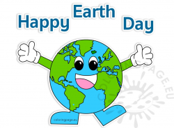 Happy Earth Day 2017 clipart | Coloring Page