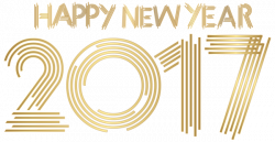 Cool Gold 2017 Transparent PNG Clip Art Image | Happy New Year ...