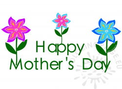 Clipart mothers day 2017 flowers | Coloring Page