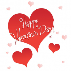 Happy Valentine's Day Hearts Clipart