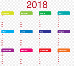 Calendar Clip art - 2018 Transparent Calendar PNG Clipart Picture ...