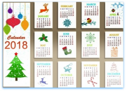 Free 2018 clipart calendar | 2018 Printable Calendars | Pinterest ...