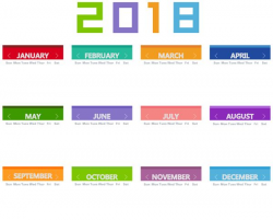 15 best 2018 Calendar images on Pinterest | Calendar, Clip art and ...