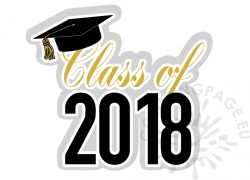 Graduation Class of 2018 clipart | Coloring Page