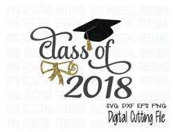 Graduation Svg Graduation Cap Svg Clipart Class of 2018