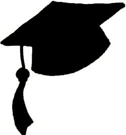 Graduation hat flying graduation caps clip art graduation cap line 2 ...