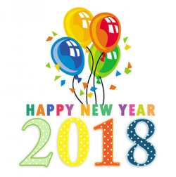 Happy New Year 2018 clipart images free clip art banner download