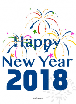 New year 2018 clip art - New year 2018 clipart photo - NiceClipart.com