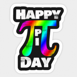 Pi Day Of The Century Stickers | TeePublic