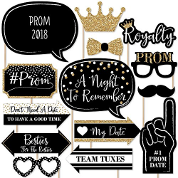 Amazon.com: Big Dot of Happiness Prom - 2018 Photo Booth Props Kit ...