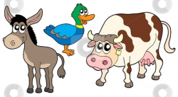 Farm animals collection 3 stock vector