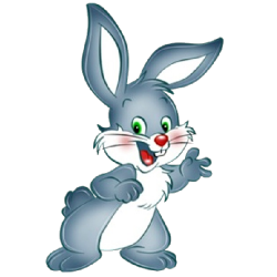 baby-bunny-cartoon clipart 3 | Educație | Pinterest | Baby bunnies ...
