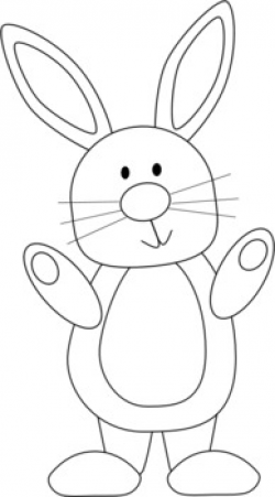 FREE black and white bunny clipart ~ Easter ~ rabbit ~ Spring ...