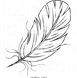 Feather clipart black and white 3 » Clipart Station