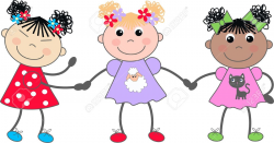 friends (clipart, kids, girl) | Clipart Panda - Free Clipart Images