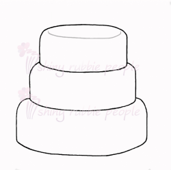 3 Layer Cake Clipart Clipartxtras within 3 Layer Cake Coloring Page ...