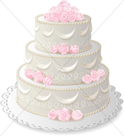 Three Layer Anniversary Cake | Christian Wedding Clipart
