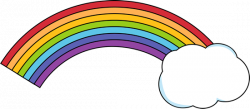 rainbow with clouds clipart 3 | Clipart Station