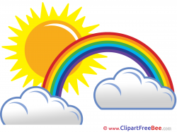 sun and rainbow clipart 3 | Clipart Station