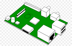 Raspberry Pi Printed circuit board Sonic Pi Clip art - Pcb Cliparts ...