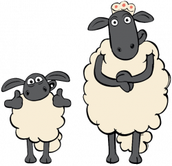 Sheep clipart shaun the sheep - Pencil and in color sheep clipart ...