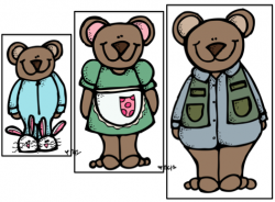 Three Little Bears Clipart