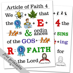 98 best LDS Primary: Articles of Faith images on Pinterest ...
