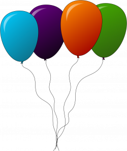 Clipart - colored balloons