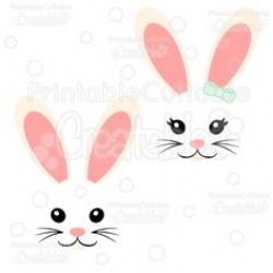 Easter Bunny Face Printable | bunny faces clip art part number 1gja ...