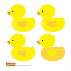 Duck clipart template - Pencil and in color duck clipart template