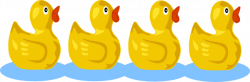 Duck clipart four - Pencil and in color duck clipart four